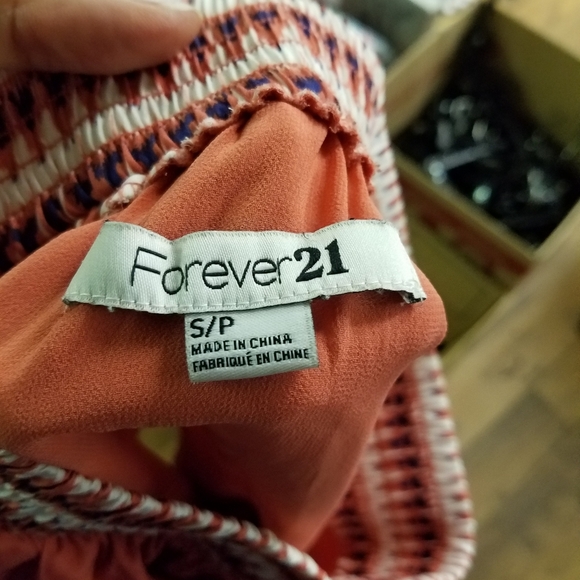 Forever 21 Small Petite Orange Melon Skirt - Picture 2 of 5